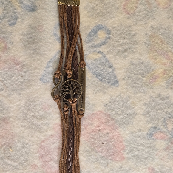 Source Unknown Jewelry - Brown and Gold Tree of Life Bracelet